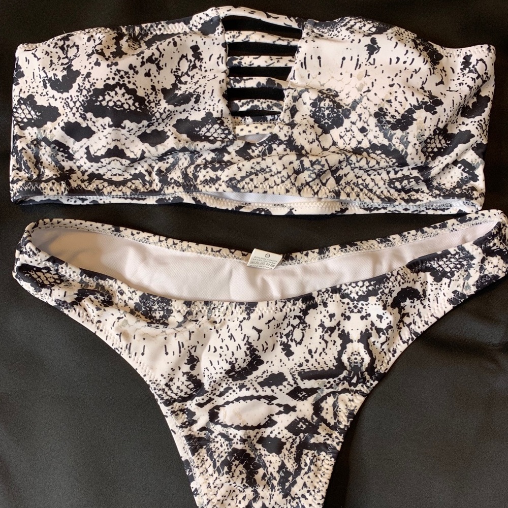 Snakeskin bikini